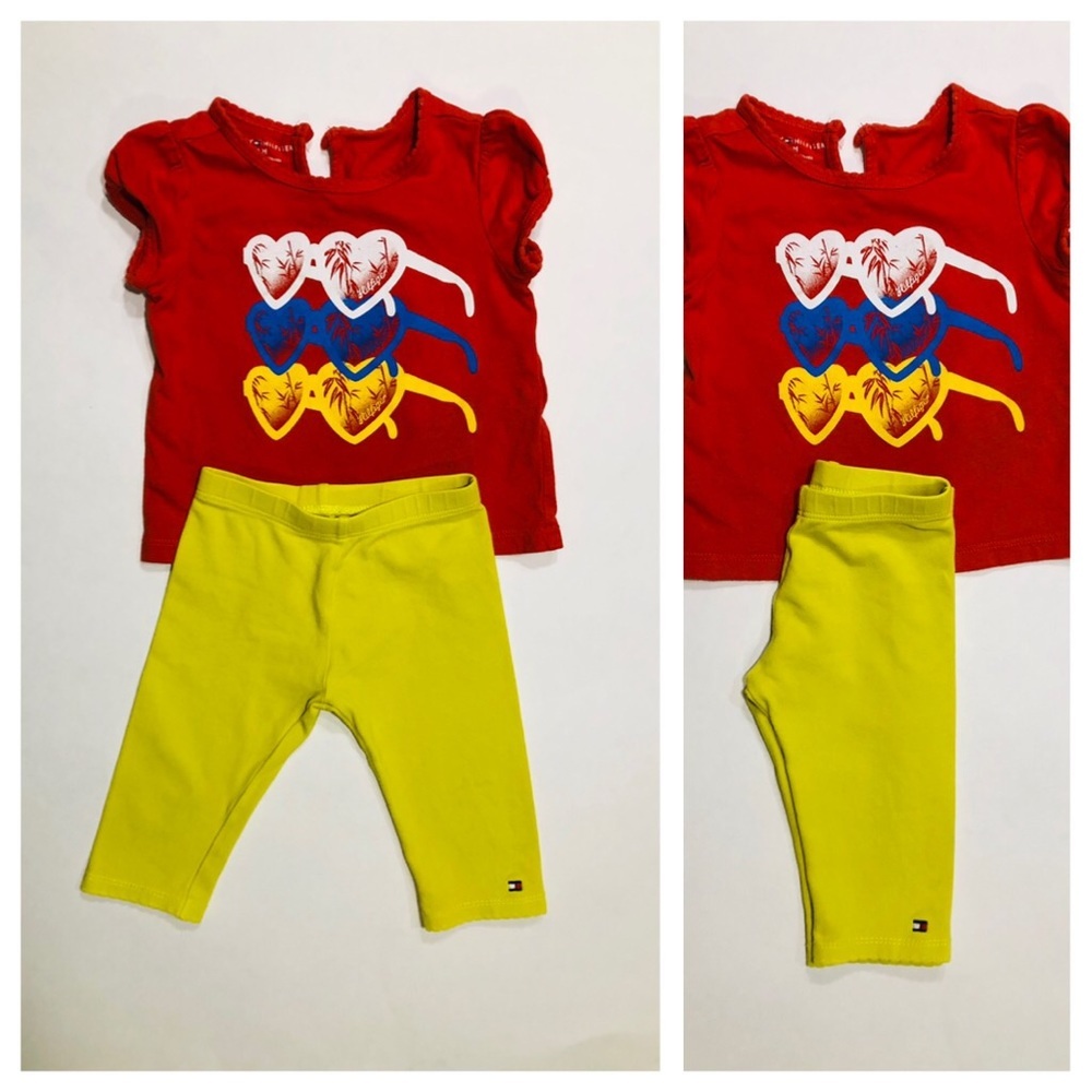 Tommy Hilfiger Girls Tee&Legging Set/Sz:12M